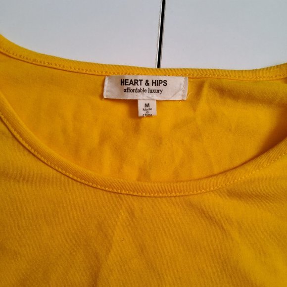 Casual Yellow Striped top BodySuit - Picture 3 of 4